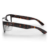SafeStyle Fusions XL prescription safety glasses in Brown Tort — side view