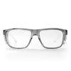 SafeStyle Fusions XL prescription safety glasses in Graphite — front view