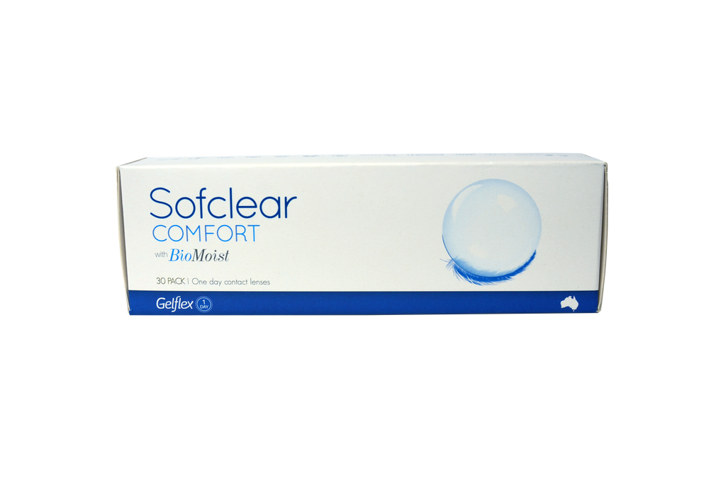 Sofclear Comfort with BioMoist contact lenses - 30 Pack