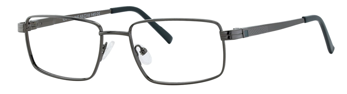 Gemini Essentials 168 optical frame in Shiny Dark Gunmetal