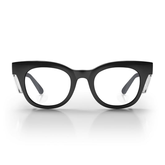 SafeStyle Harps prescription safety glasses in Black — front view