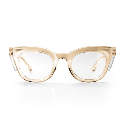 SafeStyle Harps prescription safety glasses in Champagne — front view