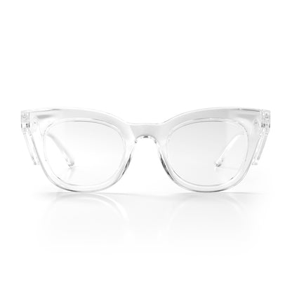 SafeStyle Harps prescription safety glasses in Clear — front view