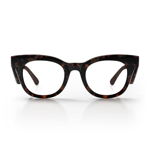 SafeStyle Harps Prescription Safety Glasses - Matte Brown Tort