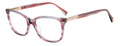Kate Spade AMABELLA/G Pink Horn angled view showing temples