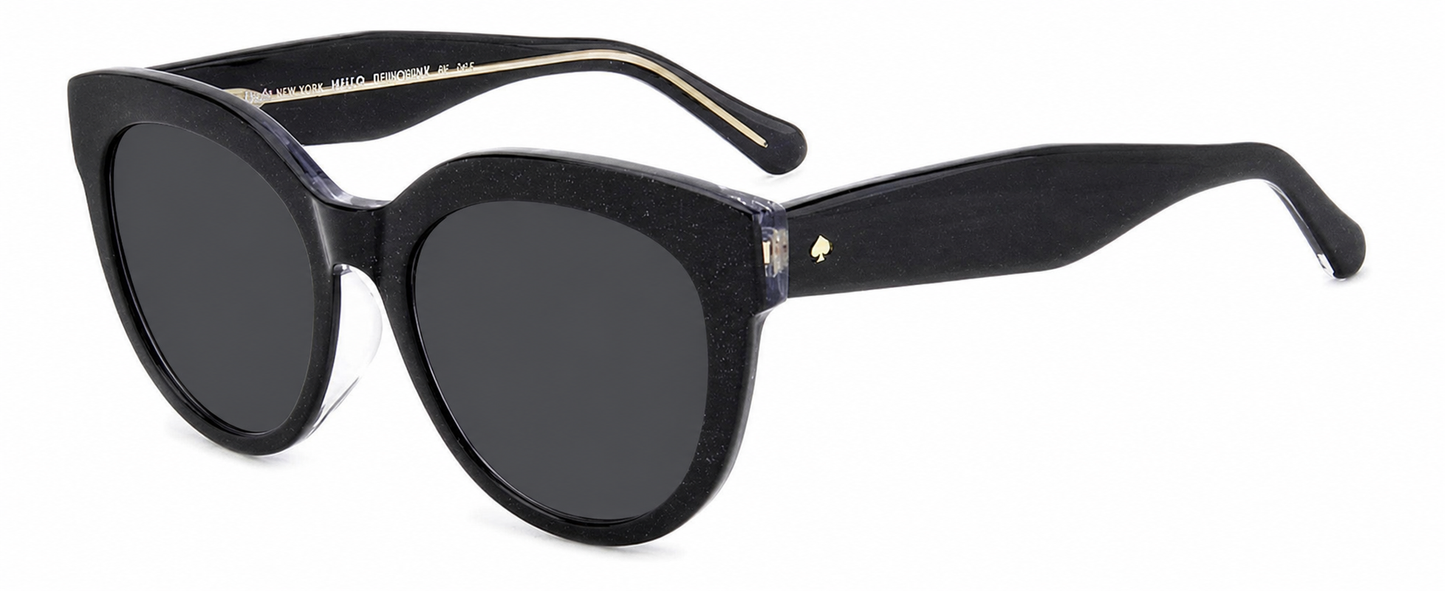 Colour: Black - Custom Polarised - Grey solid tint