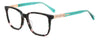 Kate Spade FABLE Green Pink Havana angled view showing temples