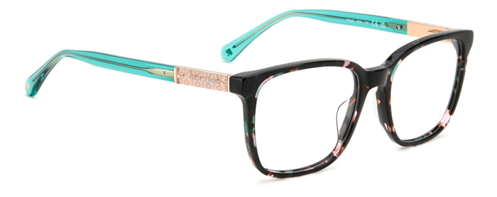 Kate Spade FABLE Green Pink Havana alternate angled view