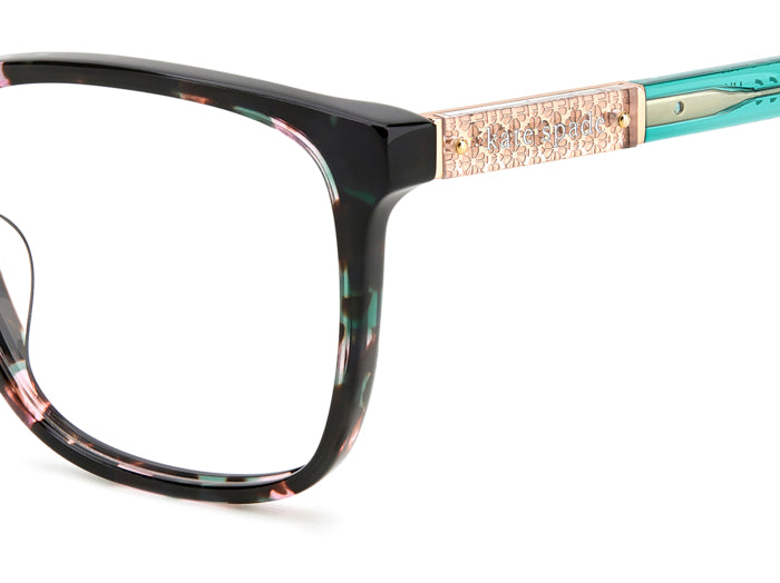 Kate Spade FABLE Green Pink Havana detail view 1
