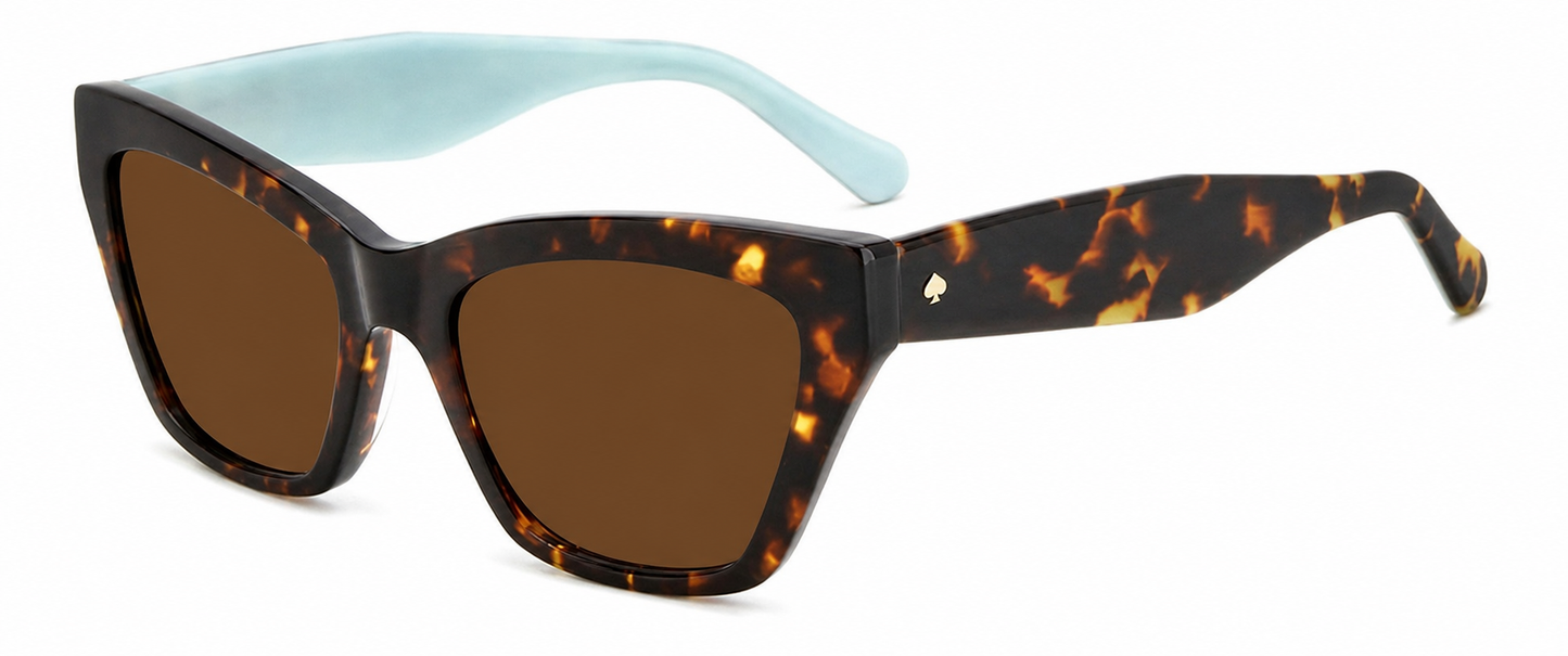 Colour: Tortoise Shell - Custom Polarised - Brown solid tint