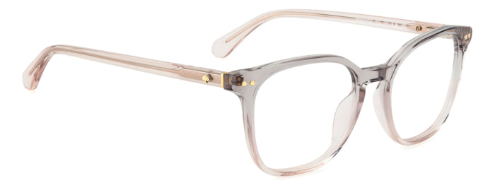 Kate Spade HERMIONE/G Grey Pink angled view showing temples