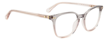 Kate Spade HERMIONE/G Grey Pink angled view showing temples