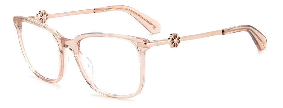Kate Spade ILANA Blush Pink angled view showing temples