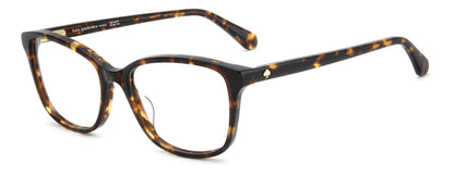Kate Spade KS REILLY 2 Havana angled view showing temples