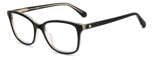 Kate Spade KS REILLY 2 Black Pink angled view showing temples