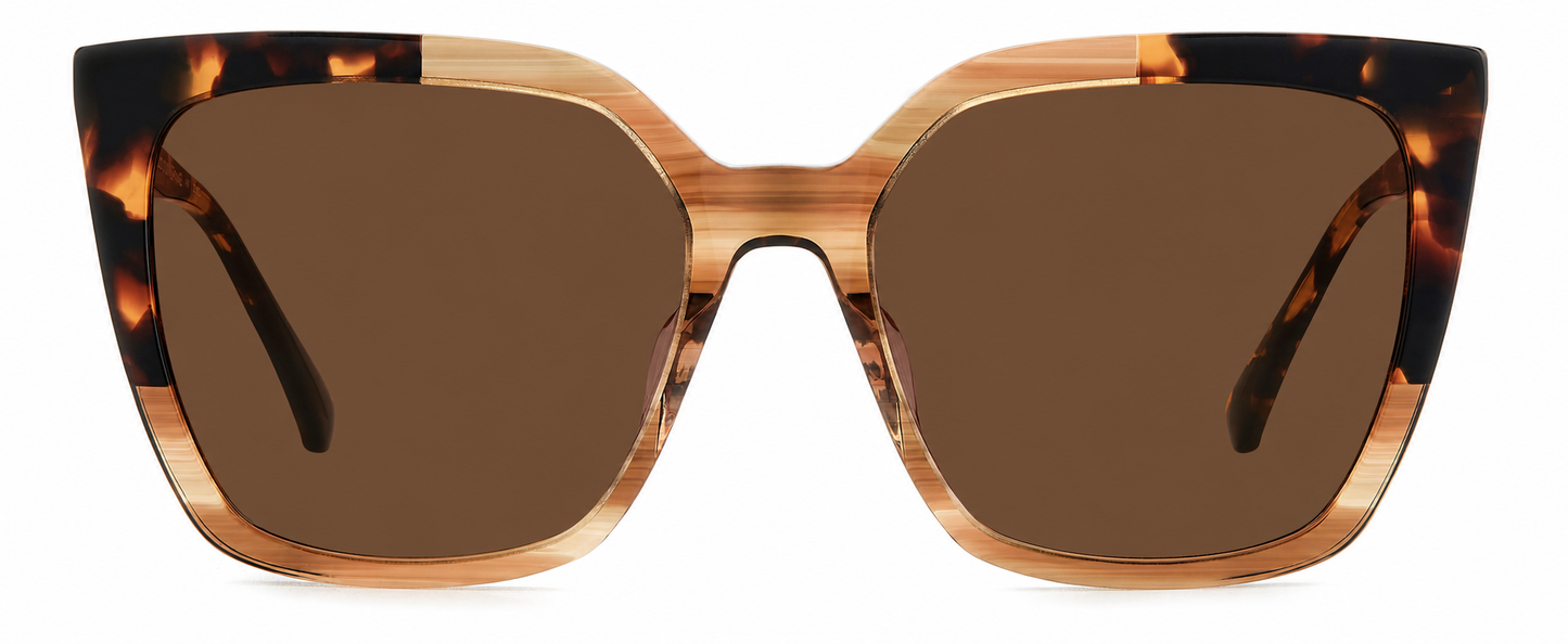 Colour: Tortoise Shell - Custom Polarised - Brown solid tint