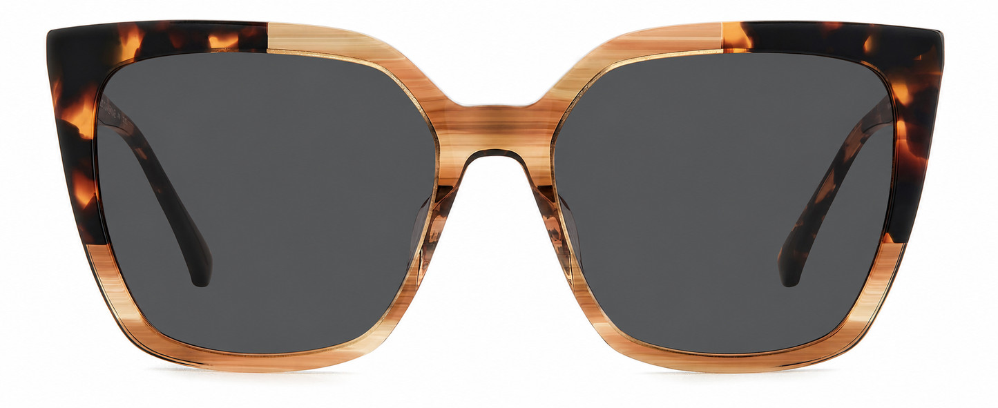 Colour: Tortoise Shell - Custom Polarised - Grey solid tint