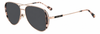 Colour: Rose Gold - Custom Polarised - Grey solid tint