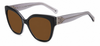 Colour: Black - Custom Polarised - Brown solid tint