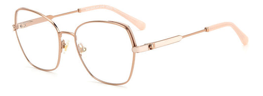Kate Spade ZEENA/G Red Gold angled view showing temples