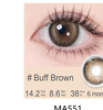 Magister Blush Girl Buff Brown coloured contact lenses