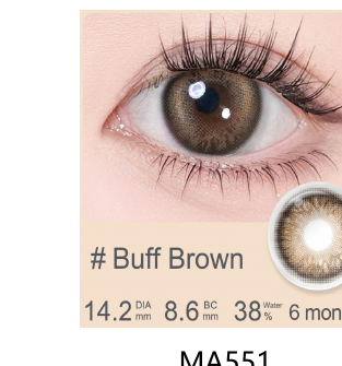 Magister Blush Girl Buff Brown coloured contact lenses