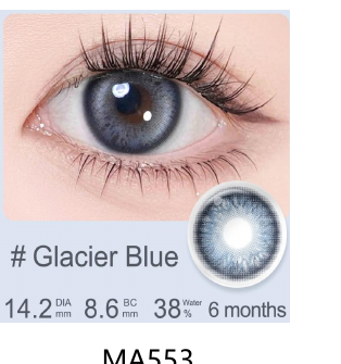 Magister Blush Girl Glacier Blue coloured contact lenses