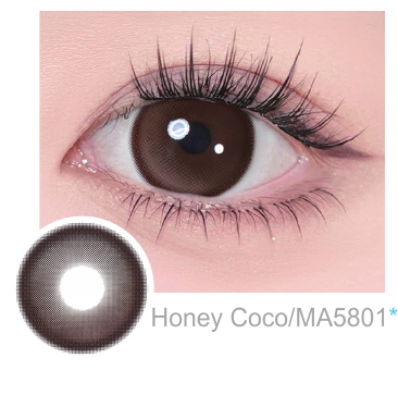 Magister Lumina Honey Coco coloured contact lenses