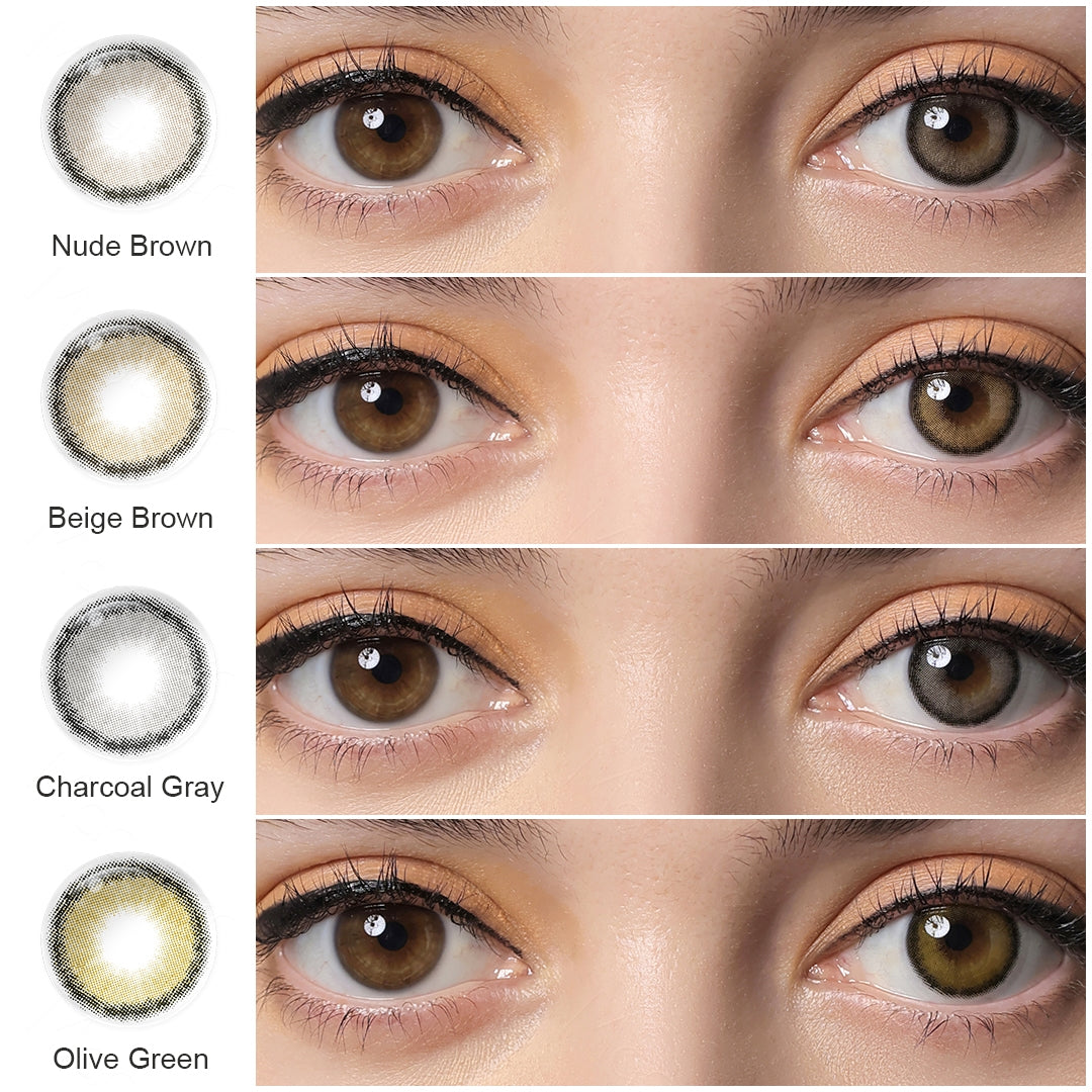 Magister Roze coloured contact lens eye effect