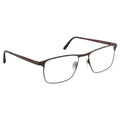 Matrix Eyedesign 2177 Brown & Burgundy optical frame, three-quarter view