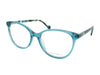 Nicola Finetti 958 Crystal Aqua angled view showing temples