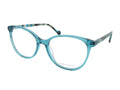 Nicola Finetti 958 Crystal Aqua angled view showing temples