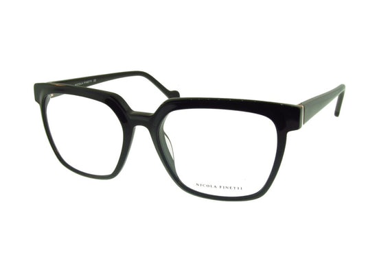 Nicola Finetti 982 Black angled view showing temples