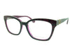 Nicola Finetti 994 Dk Burgundy & Magenta print angled view showing temples