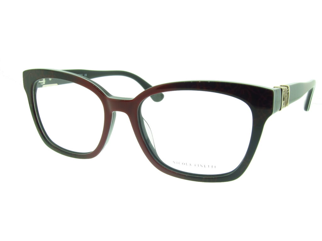 Nicola Finetti 994 Plum Fade angled view showing temples