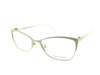 Nicola Finetti 907 White & Rose Gold optical frame, three-quarter view