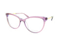Nicola Finetti 910 Crystal Purple optical frame, three-quarter view