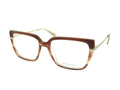 Nicola Finetti 937 Brown optical frame, three-quarter view