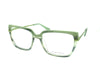 Nicola Finetti 937 Jade Green optical frame, three-quarter view
