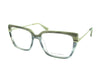 Nicola Finetti 937 Grey Stripe optical frame, three-quarter view