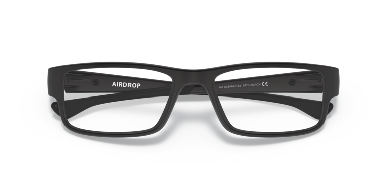 Oakley Airdrop OX8046 Optical Frames front view - Colour: Satin Black