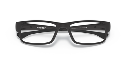 Oakley Airdrop OX8046 Optical Frames front view - Colour: Satin Black
