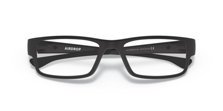Oakley Airdrop OX8046 Optical Frames front view - Colour: Satin Black