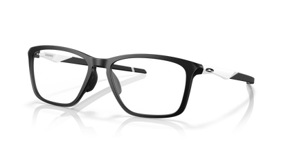 Oakley Dissipate OX8062D Optical Frames angle view - Colour: Satin Black with White Temples