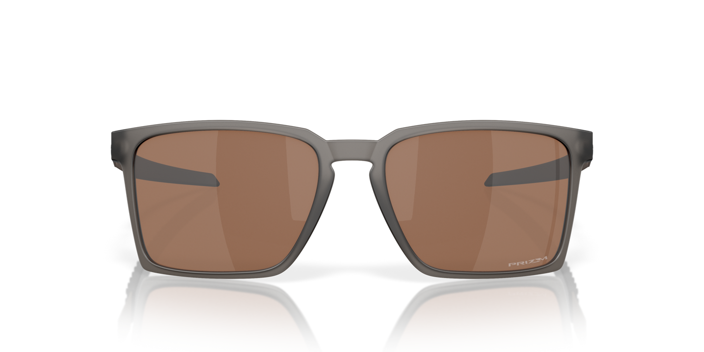 Oakley Exchange Sun Sunglasses front view - Colour: Satin Grey Smoke / Prizm Tungsten