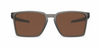 Oakley Exchange Sun Sunglasses front view - Colour: Satin Grey Smoke - Lens: Brown solid tint - Media: Custom Polarised Brown solid tint