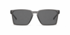 Oakley Exchange Sun Sunglasses front view - Colour: Satin Grey Smoke - Lens: Grey solid tint - Media: Custom Polarised Grey solid tint