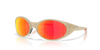 Oakley Eye Jacket Redux Latitude Collection Sunglasses angle view - Colour: Sandstorm / Prizm Ruby Polarised