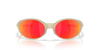 Oakley Eye Jacket Redux Latitude Collection Sunglasses front view - Colour: Sandstorm / Prizm Ruby Polarised