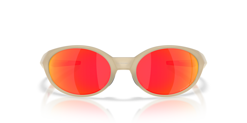 Oakley Eye Jacket Redux Latitude Collection Sunglasses front view - Colour: Sandstorm / Prizm Ruby Polarised